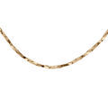 Cha&icirc;ne en argent et dorure jaune torsade diamant&eacute; &eacute;paisseur 0.8mm longueur 42cm Artemare