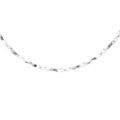 Cha&icirc;ne en argent rhodi&eacute; torsade diamant&eacute; &eacute;paisseur 0.8mm longueur 45cm Artemare