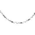 Chaine sur Artemare : Cha&icirc;ne en argent rhodi&eacute; torsade diamant&eacute; &eacute;paisseur 1.1mm longueur 40cm