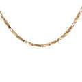 Chaine sur Artemare : Cha&icirc;ne en argent et dorure jaune torsade diamant&eacute; &eacute;paisseur 1.1mm longueur 45cm