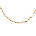 Chaine sur Artemare : Cha&icirc;ne en argent dorure jaune torsade diamant&eacute; &eacute;paisseur 1.4mm longueur 45cm