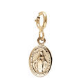 Pendentif en argent et dorure jaune vierge miraculeuse avec anneau ressort Artemare