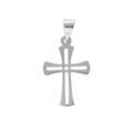 Pendentif en argent rhodi&eacute; croix 15x10mm Artemare