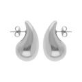 Boucles d'oreille tige acier grande goutte (dim 33mm x 18 mm)
