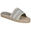 Mules Superdry Mules Compens&eacute;es Style Espadrille En Toile Beige