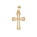 Pendentifs sur Artemare : Pendentif en plaqu&eacute; or croix 15x10mm