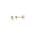 Boucles d'oreille sur Artemare : Boucles d'oreille tige boule de 3mm en argent dor&eacute; pour charm's &agrave; personaliser