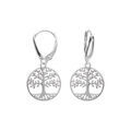 Boucles d'oreille dormeuse argent rhodié arbre de vie 15mm Boucles d'oreille sur Artemare : Boucles d'oreille dormeuse argent rhodié arbre de vie 15mm