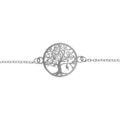 Bracelet acier rond arbre de vie decoupe 16mm r&eacute;glable 16 &agrave; 19cm