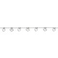 Bracelets sur Artemare : Bracelet argent rhodi&eacute; pampilles coeurs lisses et givr&eacute;s r&eacute;glable 16 &agrave; 19cm