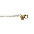 Bracelet argent dor&eacute; riviere d'oxydes blanc sertis diam&egrave;tre 2.5mm - 16cm + 3cm Artemare