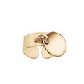 Bagues sur Artemare : Bague anneau lisse en plaqu&eacute; or de 7mm de large avec pastille ronde de 13mm