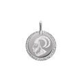 Pendentifs sur Artemare : Pendentif en argent rhodi&eacute; m&eacute;daille 15mm zodiaque capricorne