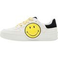 Baskets femme sur Grenoble : Baskets basses Desigual Basket Basse &agrave; Lacets New Fancy Smiley Blanc