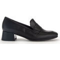 Chaussures &agrave; talons femme sur Grenoble : Chaussures escarpins Gabor Trotteurs en cuir lisse &agrave; talon d&eacute;croch&eacute; bloc Noir