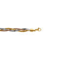 Bracelets sur Artemare : Bracelet en acier dor&eacute; tresse miroir 16+4cm