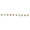 Bracelets sur Artemare : Bracelet en acier dor&eacute; navette tutti frutti 16+3cm