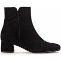 Bottines Gabor Bottines en cuir lisse &agrave; talon d&eacute;croch&eacute; bloc Noir