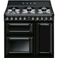 Cuisinières sur Saint-Egr&egrave;ve : smeg-gamme-elite Piano cuisson dessus gaz SMEG GAMME ELITE TR 93 BL