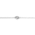 Bracelet en argent rhodi&eacute; oxyde blanc serti clos 16+3cm Artemare