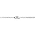 Bracelet en argent rhodi&eacute; infini et coeur entrelac&eacute;s et oxydes blancs sertis 16.5+3cm Artemare