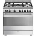Cuisinières sur Saint-Egr&egrave;ve : smeg-gamme-elite Piano de cuisson dessus gaz SMEG GAMME ELITE BG91X2
