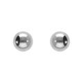 Boucles d'oreille tige en acier boule 5mm fermoir &agrave; vis et caoutchouc Artemare