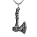 Collier en acier avec pendentif hache 55cm Artemare