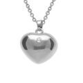 Collier en acier bola de grossesse coeur avec un oxyde, 80+10cm Artemare