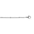 Cha&icirc;ne en acier gourmette 1.4mm de large avec boules de 2mm, longueur 45cm