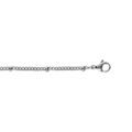 Cha&icirc;ne en acier gourmette 1.8mm de large avec boules de3mm, longueur 55cm