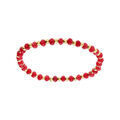 Bracelet extensible agate &eacute;ponge v&eacute;ritable et boules en acier dor&eacute; Artemare