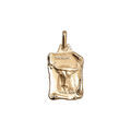 Pendentifs sur Artemare : Pendentif en vermeil massif brillant et sable grand parchemin taureau