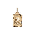 Pendentif en vermeil massif brillant et sablegrand parchemin verseau Artemare