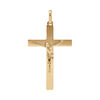 Pendentif en vermeil J&eacute;sus Christ sur croix - grand mod&egrave;le