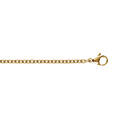 Chaine sur Artemare : Cha&icirc;ne en acier dor&eacute; maille for&ccedil;at 2.3mm - 55cm