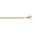 Cha&icirc;ne en acier dor&eacute; maille singapour 1.8mm - 45cm Artemare