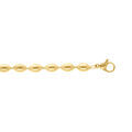 Bracelet en acier dor&eacute; - 17+4cm