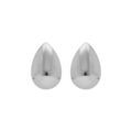 Boucles d'oreille tige en acier goutte hauteur (28 x 20mm)