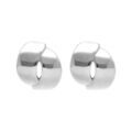 Boucles d'oreille sur Artemare : Boucles d'oreille tige en acier ruban crois&eacute;