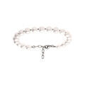 Bracelet en acier perle blanche de culture d'eau douce 8-9mm irr&eacute;guli&egrave;re - 20+3cm Artemare