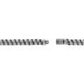Chaine sur Artemare : Bracelet en acier maille satin&eacute; -21cm