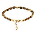 Bracelets sur Artemare : Bracelet en acier dor&eacute; oeil de tigre - 19+3cm