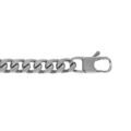 Bracelet en acier satin&eacute; maille gourmette 8mm - 21,5cm Artemare