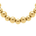 Collier en acier dor&eacute; boules 8mm et 10mm - 42+5cm Artemare
