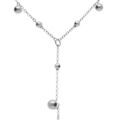 Collier en acier forme cravate avec boules - 38+5cm Artemare