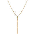Collier en acier dor&eacute; forme cravate - 38+5cm Artemare