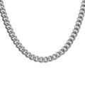 Chaine sur Artemare : Cha&icirc;ne en acier satin&eacute; maille gourmette 5mm - 55cm