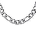 Chaine sur Artemare : Collier en acier satin&eacute; 1+3 11mm - 55cm