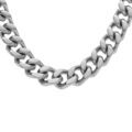 Chaine sur Artemare : Collier en acier satin&eacute; maille gourmette 10mm - 60cm